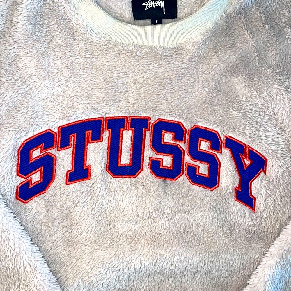 Stussy fuzzy crewneck